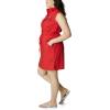 imageColumbia Womens PFG Bonehead Stretch Sleeveless Dress Cotton BlendRed Spark Swiss Dot