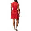 imageColumbia Womens PFG Bonehead Stretch Sleeveless Dress Cotton BlendRed Spark Swiss Dot