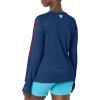 imageColumbia womens Tidal Tee Ii Long SleeveCarbonRed Spark Logo