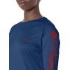 imageColumbia womens Tidal Tee Ii Long SleeveCarbonRed Spark Logo