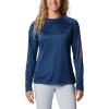 imageColumbia womens Tidal Tee Ii Long SleeveCarbonRed Spark Logo