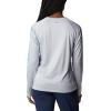 imageColumbia womens Tidal Tee Ii Long SleeveCirrus GreyElectric Turquoise Logo