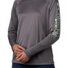 imageColumbia womens Tidal Tee Ii Long SleeveCity GreyNew Mint Logo