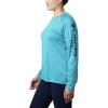 imageColumbia womens Tidal Tee Ii Long SleeveClear WaterCollegiate Navy Logo