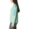 imageColumbia womens Tidal Tee Ii Long SleeveKelpStormy Blue Logo