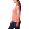 imageColumbia womens Tidal Tee Ii Long SleeveLycheeWhite Logo