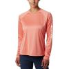 imageColumbia womens Tidal Tee Ii Long SleeveLycheeWhite Logo