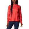 imageColumbia womens Tidal Tee Ii Long SleeveRed HibiscusWhite Logo