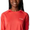 imageColumbia womens Tidal Tee Ii Long SleeveRed HibiscusWhite Logo