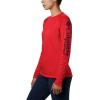 imageColumbia womens Tidal Tee Ii Long SleeveRed LilyCollegiate Navy Logo