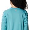 imageColumbia womens Tidal Tee Ii Long SleeveSea WaveWhite Logo