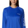 imageColumbia womens Tidal Tee Ii Long SleeveTanzaniteWhite Logo