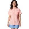 imageColumbia Womens PFG Bahama Ii UPF 30 Short Sleeve Fishing ShirtTiki Pink