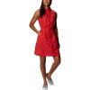 imageColumbia Womens PFG Bonehead Stretch Sleeveless Dress Cotton BlendRed Spark Swiss Dot