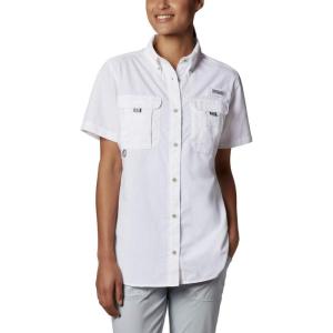 imageColumbia Womens PFG Bahama Ii UPF 30 Short Sleeve Fishing ShirtWhite
