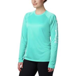 imageColumbia womens Tidal Tee Ii Long SleeveDolphinWhite Logo