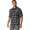 imageColumbia Mens Bearmouth Springs Roll Up Long Sleeve Flannel ShirtBlack Small Multi Tartan
