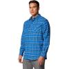 imageColumbia Mens Bearmouth Springs Roll Up Long Sleeve Flannel ShirtBlue Macaw Multi Plaid