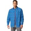 imageColumbia Mens Bearmouth Springs Roll Up Long Sleeve Flannel ShirtBlue Macaw Multi Plaid