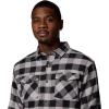 imageColumbia Mens Bearmouth Springs Roll Up Long Sleeve Flannel ShirtColumbia Grey Buffalo Check