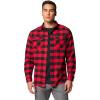 imageColumbia Mens Bearmouth Springs Roll Up Long Sleeve Flannel ShirtMountain Red Buffalo Check
