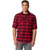 imageColumbia Mens Bearmouth Springs Roll Up Long Sleeve Flannel ShirtMountain Red Buffalo Check