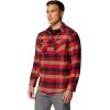 imageColumbia Mens Bearmouth Springs Roll Up Long Sleeve Flannel ShirtRed Jasper Buffalo Check