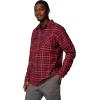 imageColumbia Mens Bearmouth Springs Roll Up Long Sleeve Flannel ShirtRed Jasper Small Multi Tartan