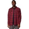 imageColumbia Mens Bearmouth Springs Roll Up Long Sleeve Flannel ShirtRed Jasper Small Multi Tartan