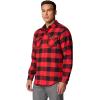imageColumbia Mens Bearmouth Springs Roll Up Long Sleeve Flannel ShirtRed Lily Buffalo Check