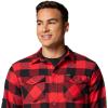 imageColumbia Mens Bearmouth Springs Roll Up Long Sleeve Flannel ShirtRed Lily Buffalo Check