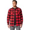 imageColumbia Mens Bearmouth Springs Roll Up Long Sleeve Flannel ShirtRed Lily Buffalo Check
