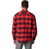imageColumbia Mens Bearmouth Springs Roll Up Long Sleeve Flannel ShirtRed Lily Buffalo Check
