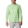 imageColumbia Mens PFG Blood and Guts III Long Sleeve Shirt Stain ampamp Water ResistantLime Glow