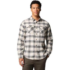 imageColumbia Mens Bearmouth Springs Roll Up Long Sleeve Flannel ShirtBlack Multi Tartan