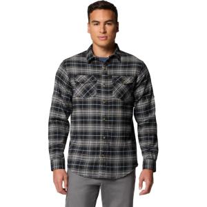 imageColumbia Mens Bearmouth Springs Roll Up Long Sleeve Flannel ShirtBlack Small Multi Tartan