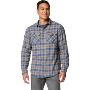 imageColumbia Mens Bearmouth Springs Roll Up Long Sleeve Flannel ShirtNight Tide Plaid