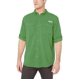 imageColumbia Mens PFG Blood and Guts III Long Sleeve Shirt Stain ampamp Water ResistantGreen