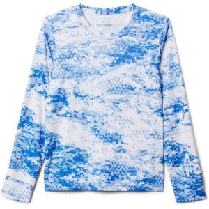 imageColumbia Boys Super Terminal Tackle Long SleeveBlue Macaw Pfg Camo Print