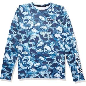 imageColumbia Boys Super Terminal Tackle Long SleeveCollegiate Navy Inside Out Camo