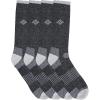 imageColumbia Mens 4 Pack Mositure Control Crew SocksBlackGray