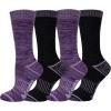 imageColumbia Mens 4 Pack Mositure Control Crew SocksWild Irisgrey