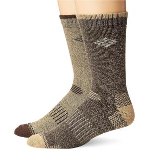 imageColumbia Mens 4 Pack Mositure Control Crew SocksBeige