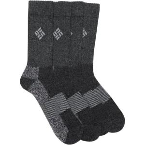 imageColumbia Mens 4 Pack Mositure Control Crew SocksBlack