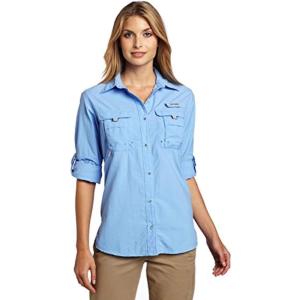 imageColumbia Womens Super Bahama Long Sleeve DressWhite Cap Blue