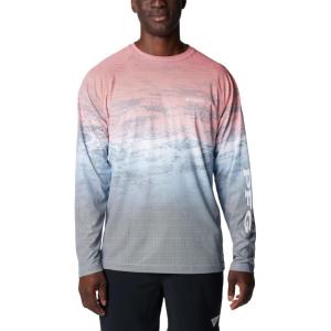 imageColumbia Mens Terminal Deflector Long SleeveRed Spark Deepsea Fade