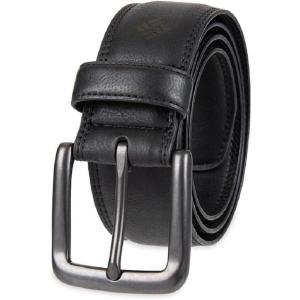 imageColumbia Mens Casual Everyday Leather Belt  Jeans Chinos and Daily WearBlack Stretch