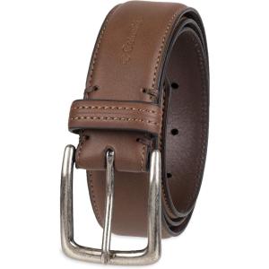 imageColumbia Mens Casual Everyday Leather Belt  Jeans Chinos and Daily WearBrown Trinity