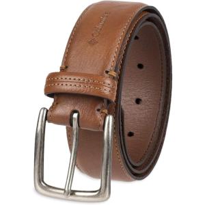 imageColumbia Mens Casual Everyday Leather Belt  Jeans Chinos and Daily WearTan Trinity