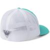 imageColumbia Unisex Adult PFG Logo Mesh Ball CapBright Aqua  White  Coll Navy  Bonefish